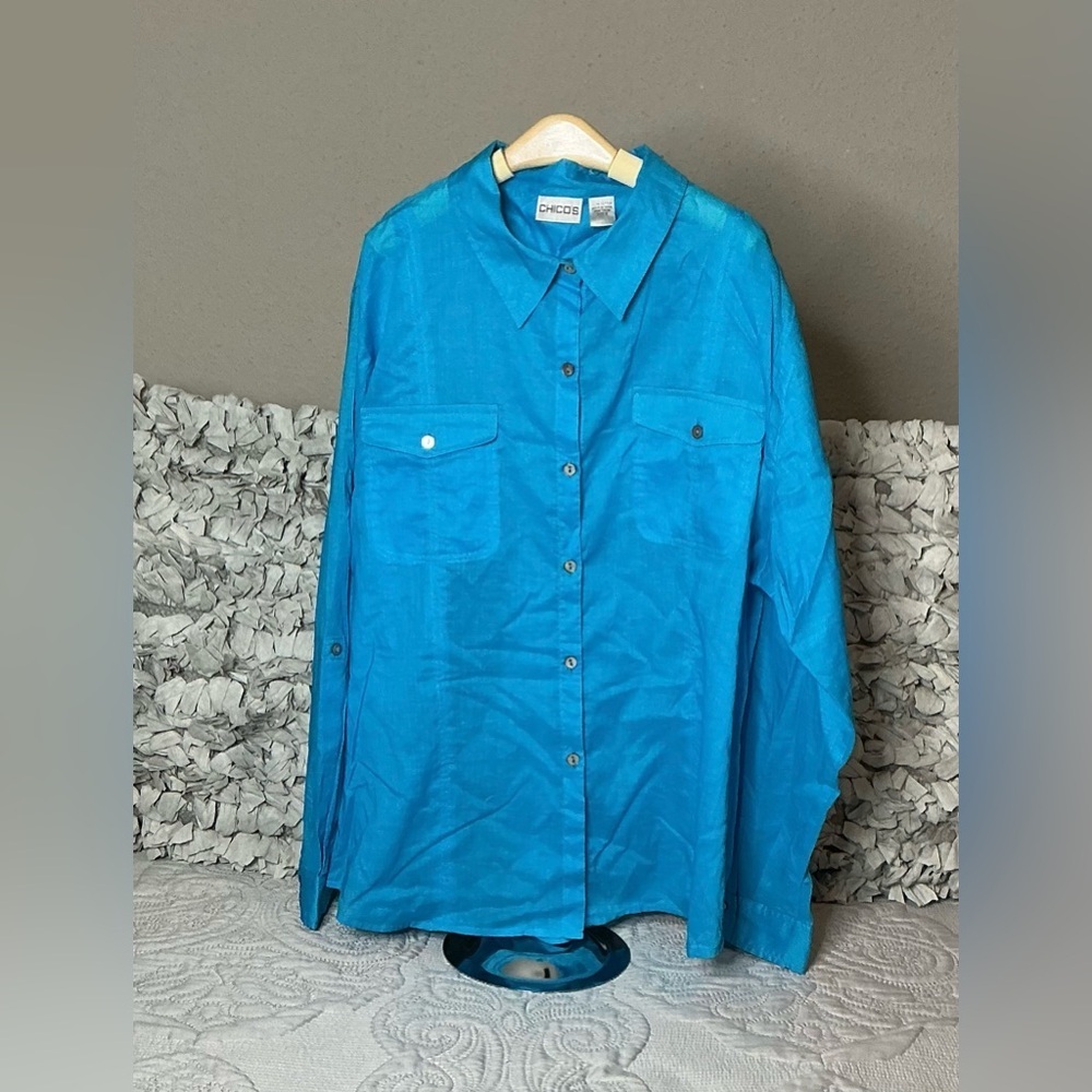 SunChico's Vibrant Blue Cotton Shirt